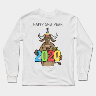 Happy Gnu Year Long Sleeve T-Shirt